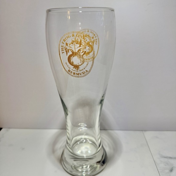 The Frog & Onion Pub Other - The Frog & Onion Pub Royal Naval Dockyard Bermuda 9" Tall Beer Glass